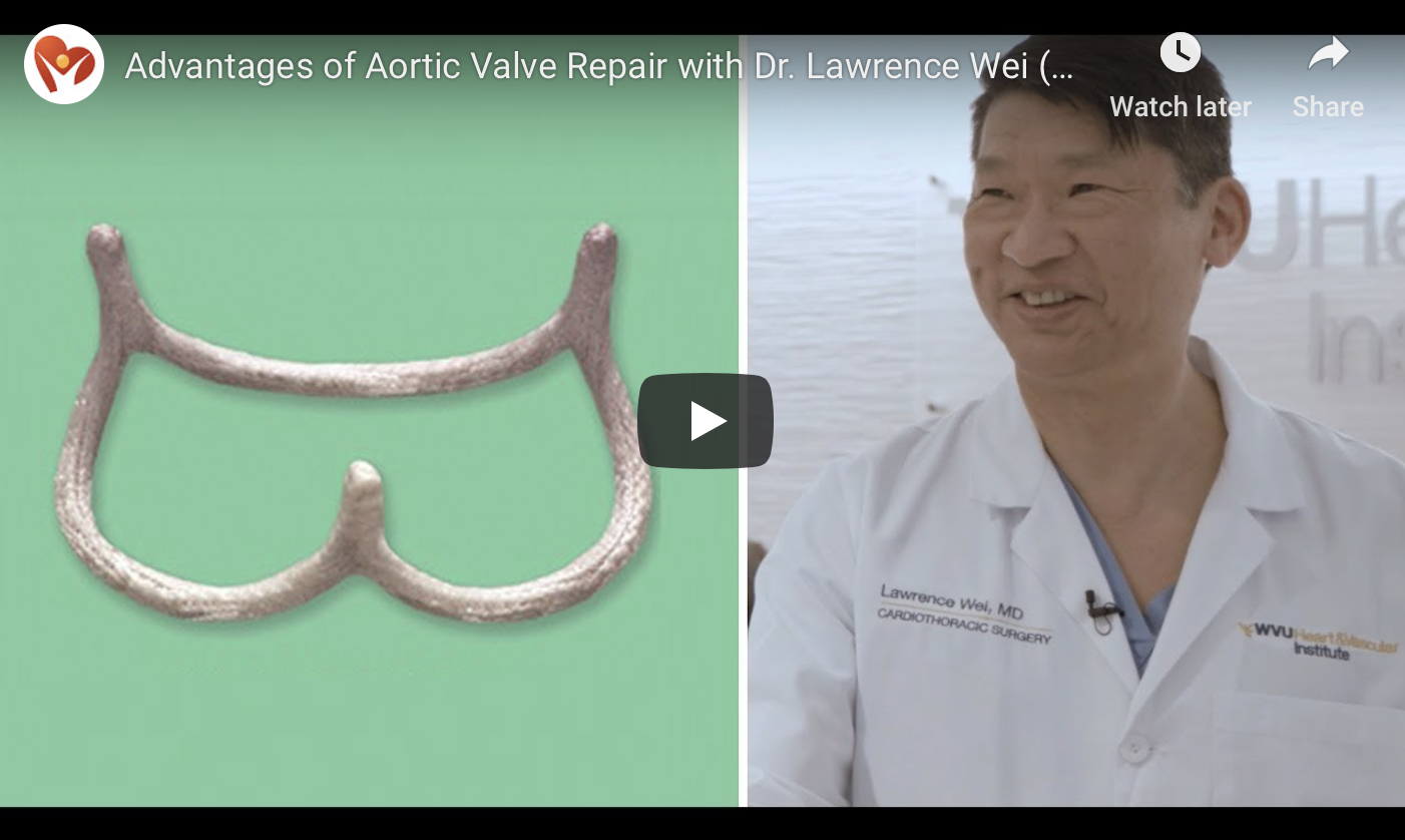 Advantages of Aortic Valve Repair by Dr. Lawrence Wei - video on HeartValveSurgery.com